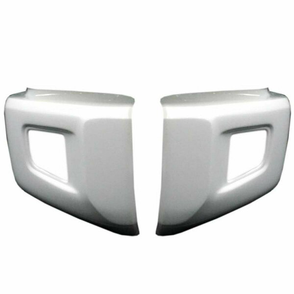 Ecoological DU03SW Bumper Overlay with Sensor for 2014-2021 Toyota Tundra, Super White ECO_DU03SW